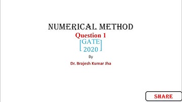 Numerical Method GATE 2020 Q1