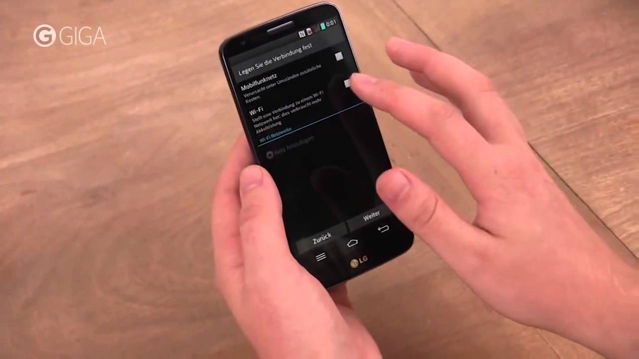 LG G2 UNBOXING ES GEHT AN, WENN MAN DRAUF TIPPT!