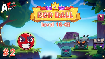 🔴Red Bounce Ball - Gameplay #2 Level 16-40 + BOSS (Android)