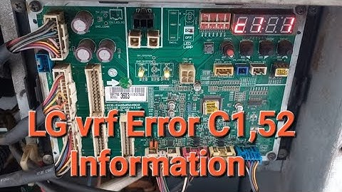 LG VRF Multi V4 Error c1,52 Full Information#video