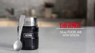 Thermos Stainless King 16 Ounce Food Jar with Folding Spoon, Stainless  Steel