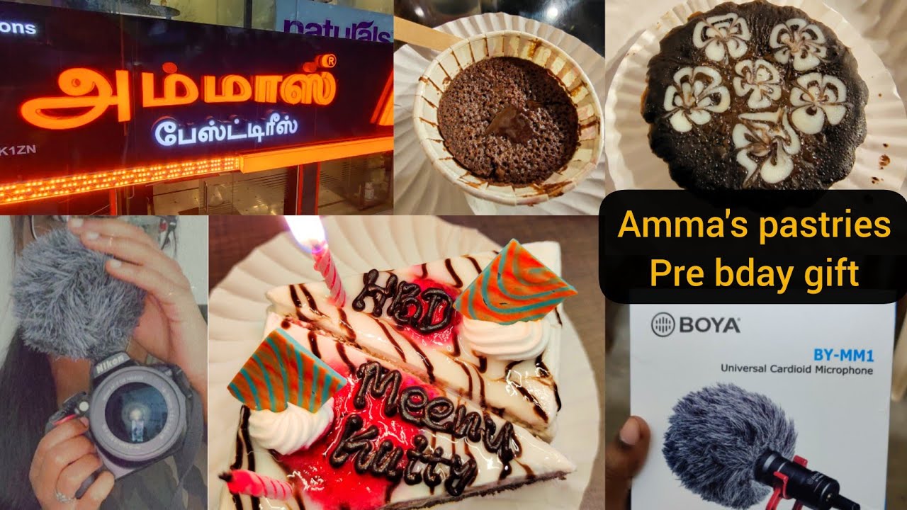 Amma's pastries in Coimbatore Prebday celebration Boya microphone
