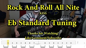 Rock And Roll All Nite - KISS (Bass Cover with Tabs)