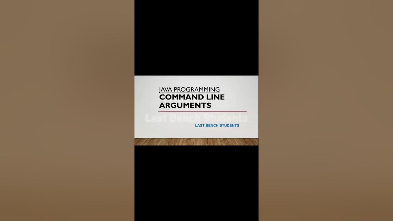 Command Line Arguments|JAVA PROGRAMMING|Detailed video in description👇 ...