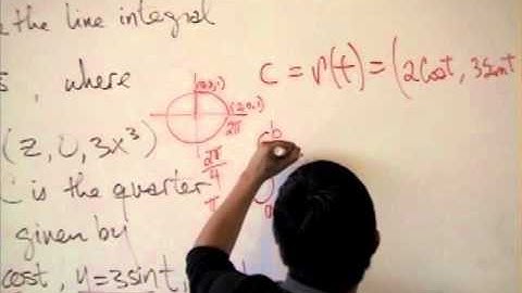 Calculus 3 Examples -  Line Integral