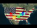50 USA States Free Geolayer Map Animation