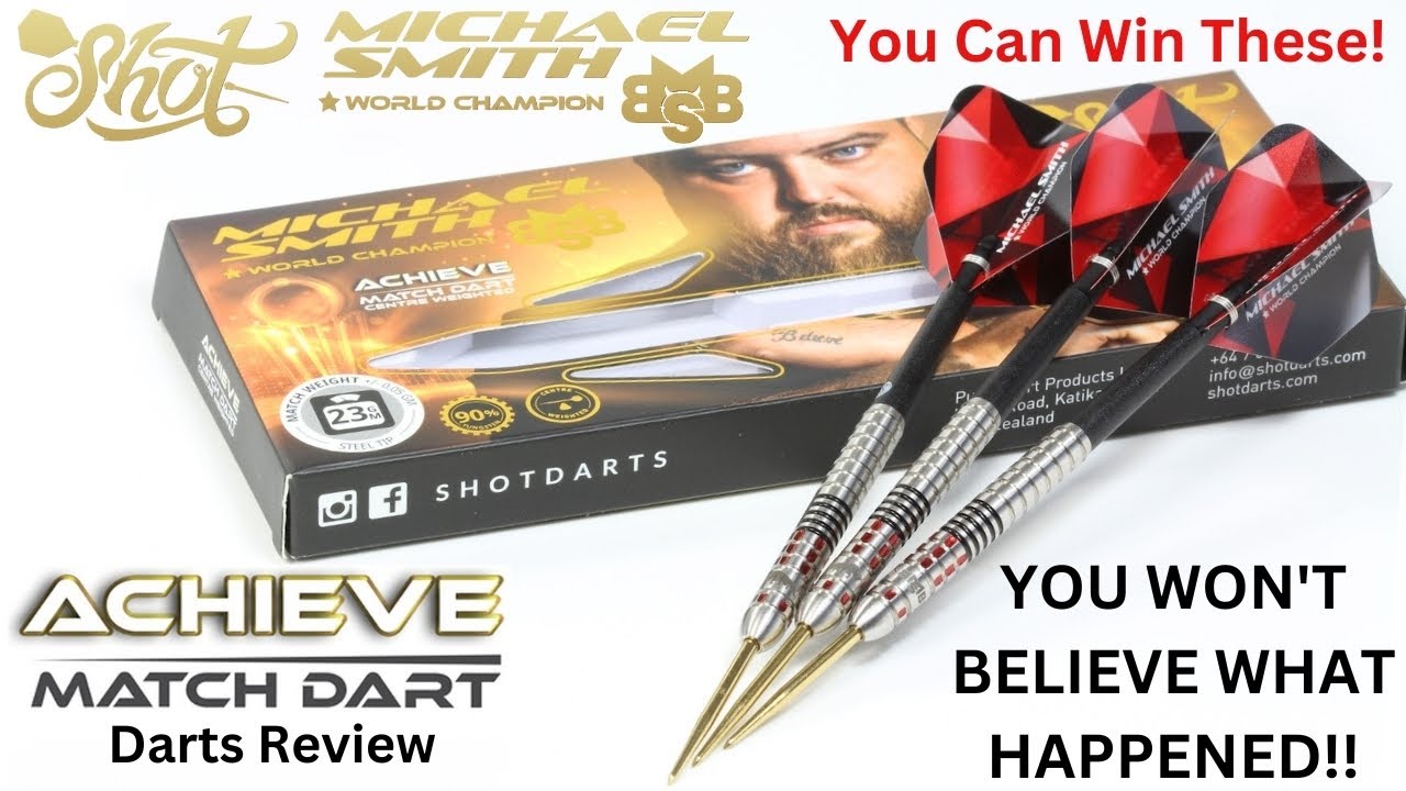 Michael Smith Achieve 90% Tungsten Steel Tip Darts by Shot