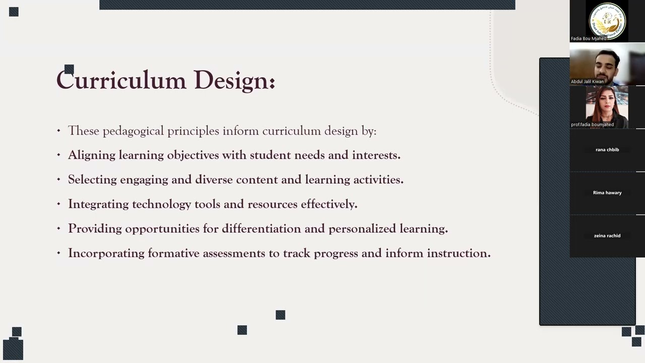 الأطر التربوية المتقدمة | الأستاذ عبد الجليل كيوان - مركز الضاد الدولي للتدقيق والتصويب