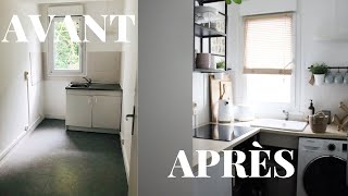 HOME TOUR CUISINE : ORGANISATION ET RANGEMENT D'UNE PETITE CUISINE +IDEES DECO