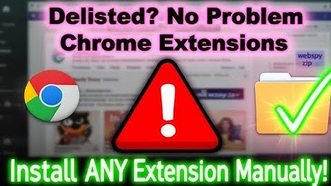 Hoe installeer ik CRX-bestanden in Chrome (zelfs als de extensie is verwijderd!)