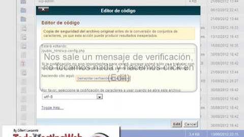 Como Cambiar el idioma en Wordpress - 1º Paso, Configurar el Fichero  WP-CONFIG-PHP