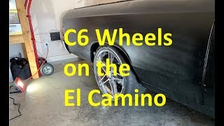 Corvette C6 Wheels on an El Camino