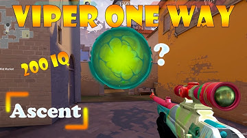 Valorant Best viper one way smokes on Ascent | viper 1 way smoke ascent | Viper ascent lineups |