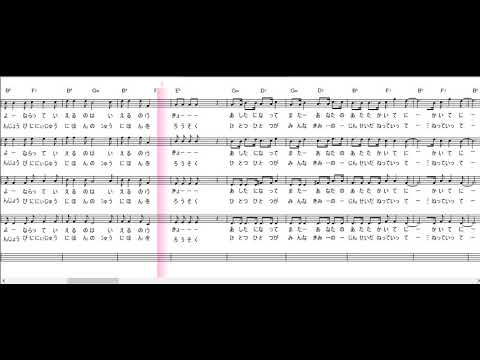 ２２才の別れ　改定　【楽譜】　ハモリ　スコアーメーカーＺＥＲＯ