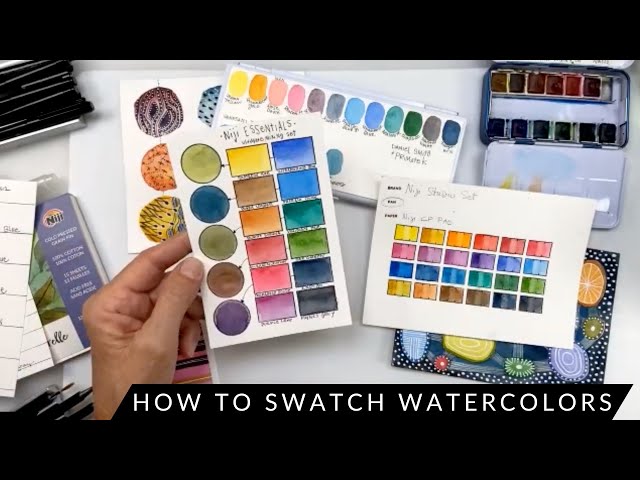 How to Swatch Watercolors 