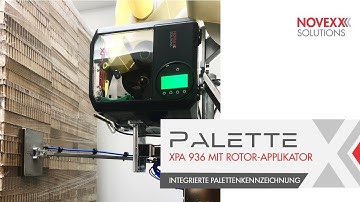 XPA 93x I Paletten-Etikettierung mit Rotor-Long Applikator I NOVEXX SOLUTIONS
