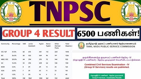 🔴TNPSC 🤩குரூப் 4 ரிசல்ட் வெளியீடு அதிரடி அறிவிப்பு! | ST, VAO, JA கூடுதல் பணிகள் Merit List வெளியீடு
