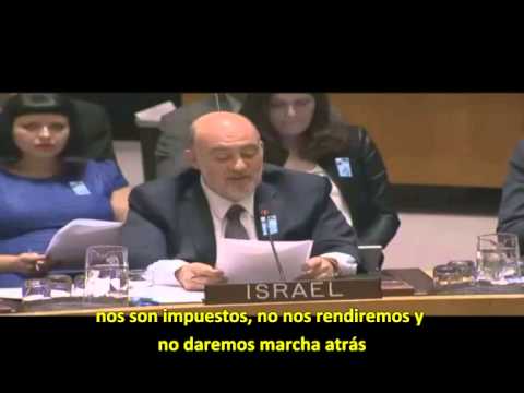 El Embajador Prosor recita el "Hatikvah" en el Consejo de Seguridad de la ONU