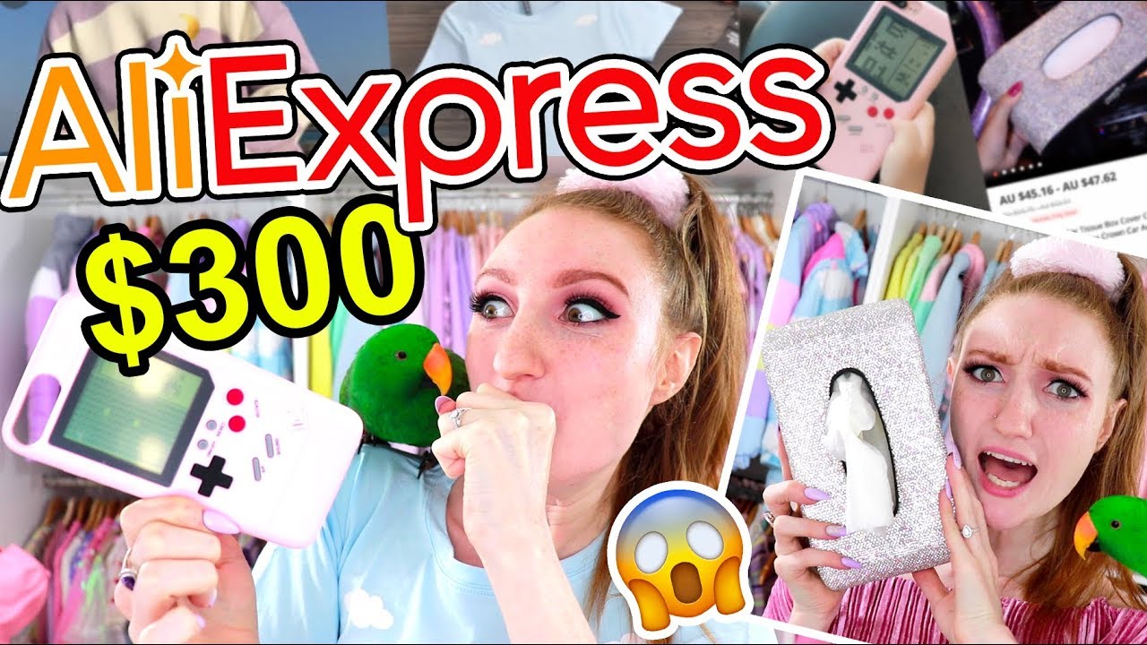 I SPENT $300 ON ALIEXPRESS!!! ADORABLE KAWAII HAUL AND TRY ON (2018)