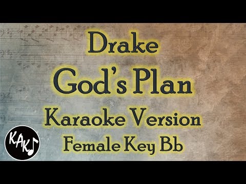 Drake - God's Plan Karaoke Lyrics Cover Instrumental Female Key Bb