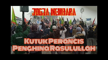 Jogja Membara di tengah hujan deras mengutuk Perancis - Aksi Bela Kehormatan Nabi