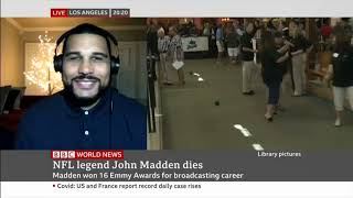 Nick Hamilton on BBC News - Discussing John Madden Legacy (PROMO USE ONLY) Resimi