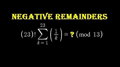 [Eng] RMO 2020 - Remainders can be negative??? - Number theory