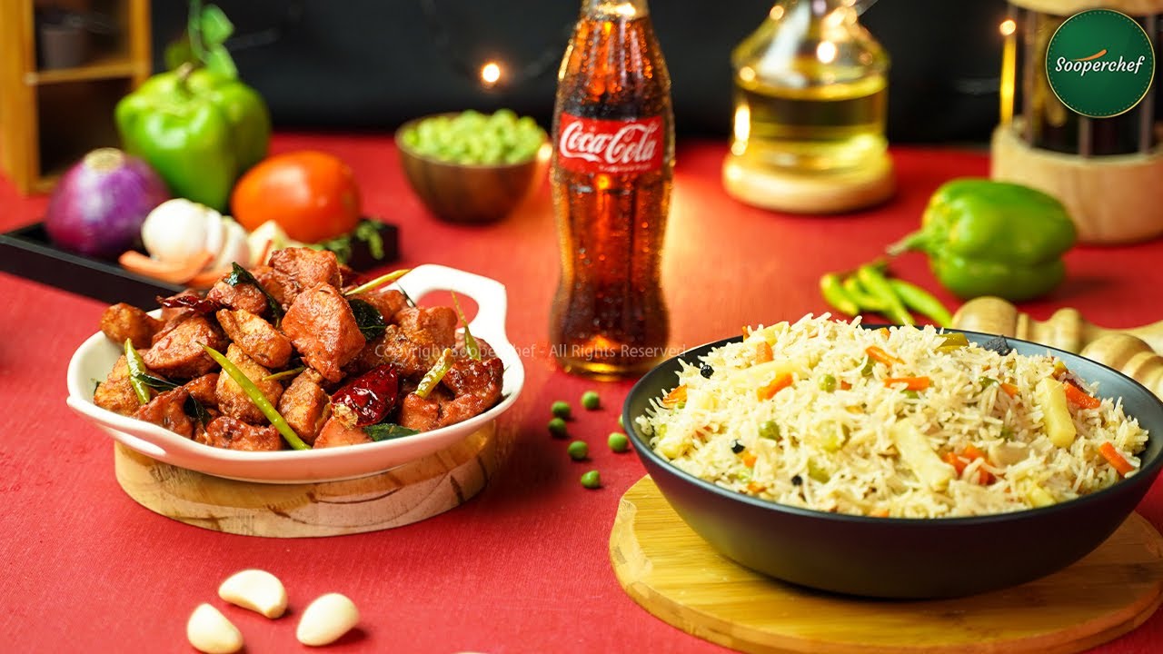 Chicken 65 with Chinese Pulao Recipe by SooperChef | Magic Meals with Coca-Cola