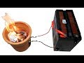 how to make , 12v , dc heater ,  at home   ,   heater dc 12v , 12 volt battery powered heater