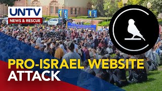 ProIsrael website, umaatake sa proPalestinian student protesters