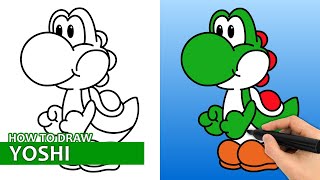 How To Draw Yoshi (Easy Drawing Tutorial)
