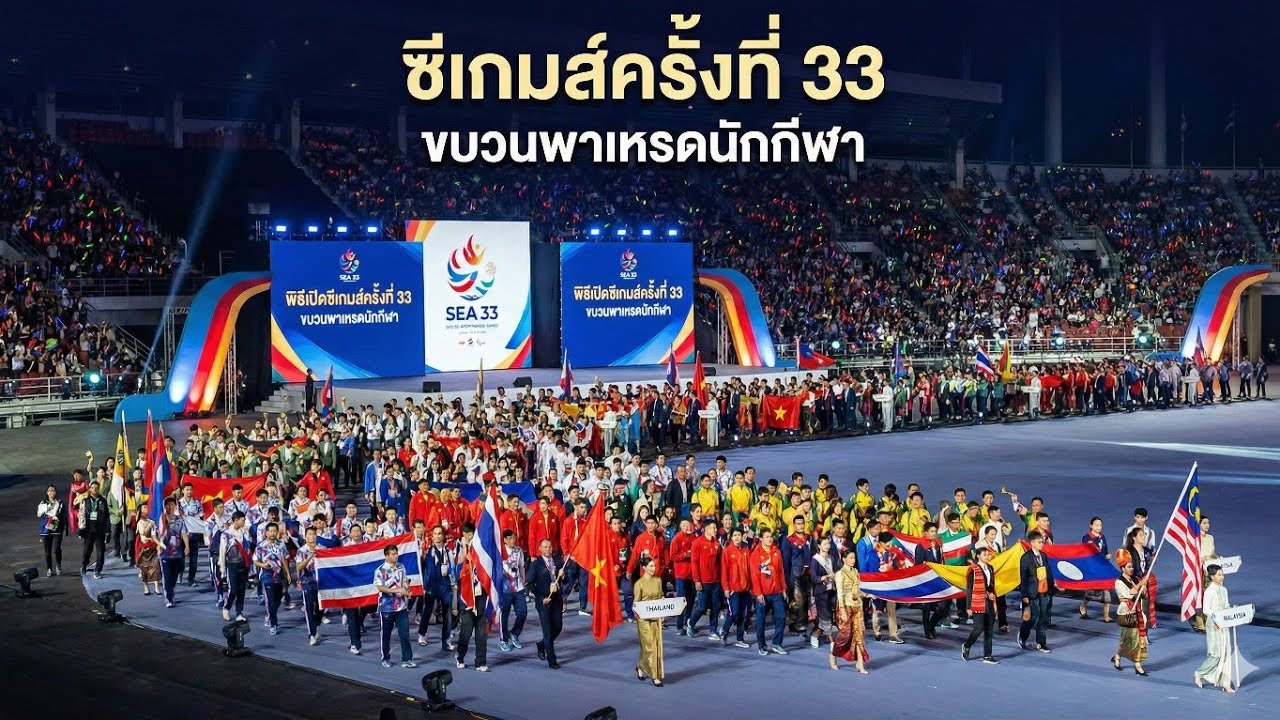 ขบวนพาเหรดพิธีเปิดซีเกมส์ครั้งที่33 