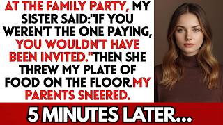 At the family party, My Sister Said: 'If You Weren't the One Paying, You Wouldn't Have Been Invited'