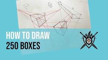 How To Draw 250 Box Challenge