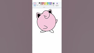 How To Draw Ditto As Jigglypuff In MS Paint With A Mouse*