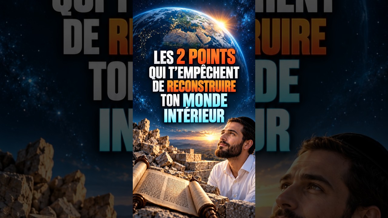 #bereshit 👉Les 2 POINTS qui t’empêchent de reconstruire ton MONDE INTÉRIEUR ‼️ - Rav Chlomo Valensi