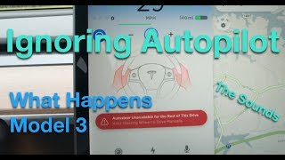 Ignoring Autopilot Beeps Model 3 and Model s