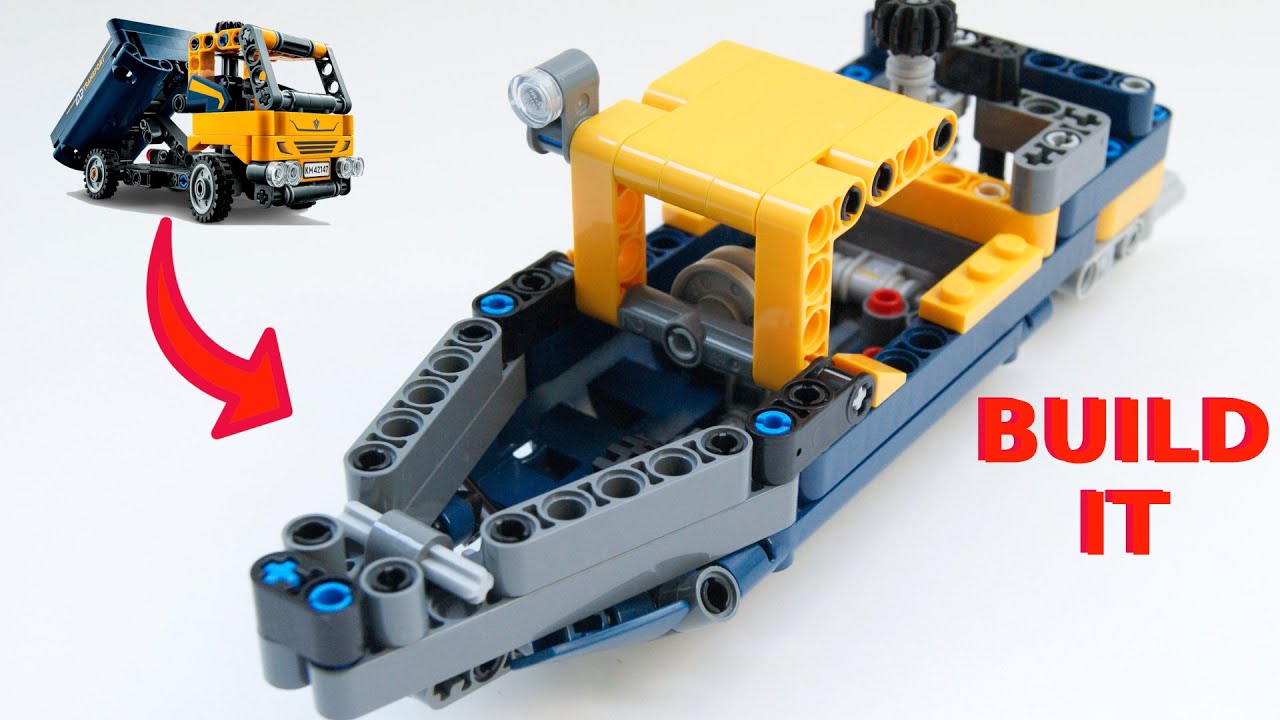 Motorboat Lego 42147 Dump Truck Alternate How To Build Instruction motorboat-lego-42147-dump-truck-alternate-how-to-build-instruction