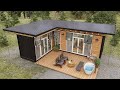 Shipping container house  tiny house on field  small house ideas design