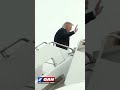President Trump boarded Air Force One en route to Michigan