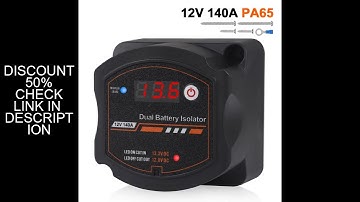 New Smart Dual Battery Isolator 12V 140A Waterproof Digital Voltage Sensitive Relay VSR Switch For C