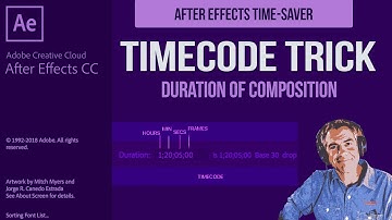 After Effects Timecode Trick: Duration of Composition