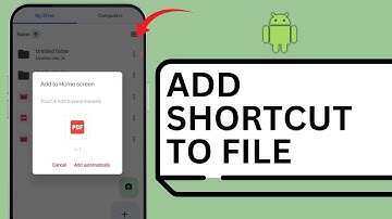 HOW TO ADD SHORTCUT TO FILE ON ANDROID HOME SCREEN