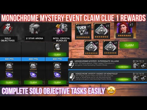 Monochrome Mystery Event Find Clue 1 Easily 🔎! Free Sig. Stones & Rank Up Gems MCOC