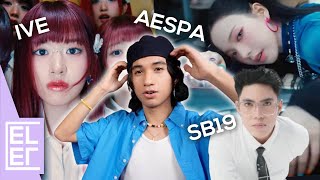 K-pop Fanboy Reacts to IVE, AESPA, SB19 (Accendio, Supernova, Moonlight) | EL from EL's Planet