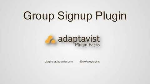 Key features demo of the Group Signup Plugin - Confluence Plugins by Adaptavist