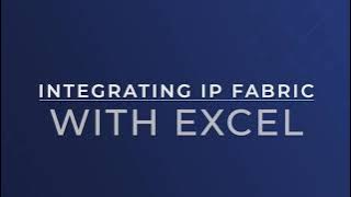 Integrate IP Fabric with Excel & Power BI [Part 1]