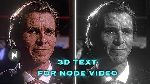 AE inspired trending 3D TEXT in NODE VIDEO (+preset)