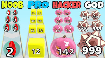 Marble Run 3D - NOOB vs PRO vs HACKER vs GOD