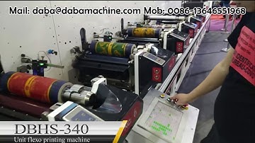 DBHS-340 Unit type flexo printing machine